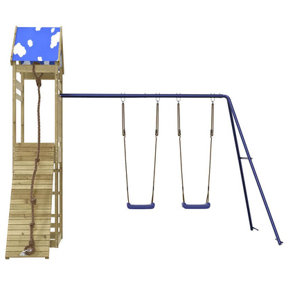 vidaXL Outdoor Playset Impregnated Wood Pine - Brown - 33402