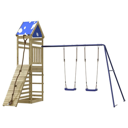vidaXL Outdoor Playset Impregnated Wood Pine - Brown - 33402