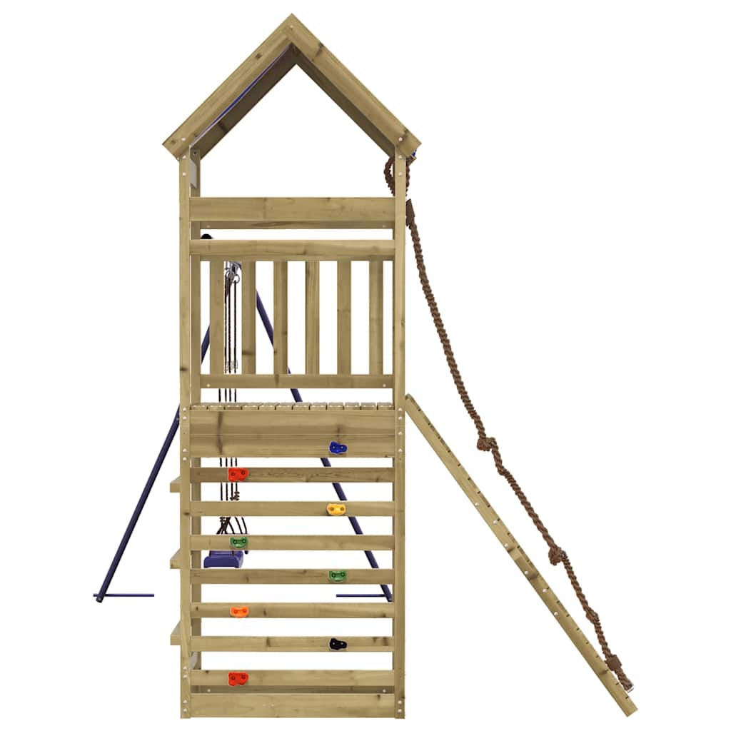 vidaXL Outdoor Playset Impregnated Wood Pine - Brown - 33402
