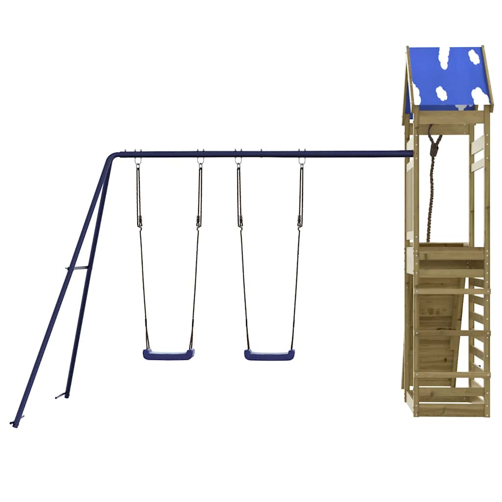 vidaXL Outdoor Playset Impregnated Wood Pine - Brown - 33402