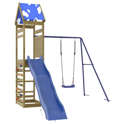 vidaXL Outdoor Playset Impregnated Wood Pine - Brown - 33413