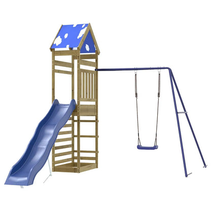 vidaXL Outdoor Playset Impregnated Wood Pine - Brown - 33413
