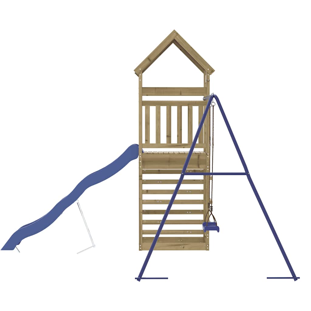 vidaXL Outdoor Playset Impregnated Wood Pine - Brown - 33413