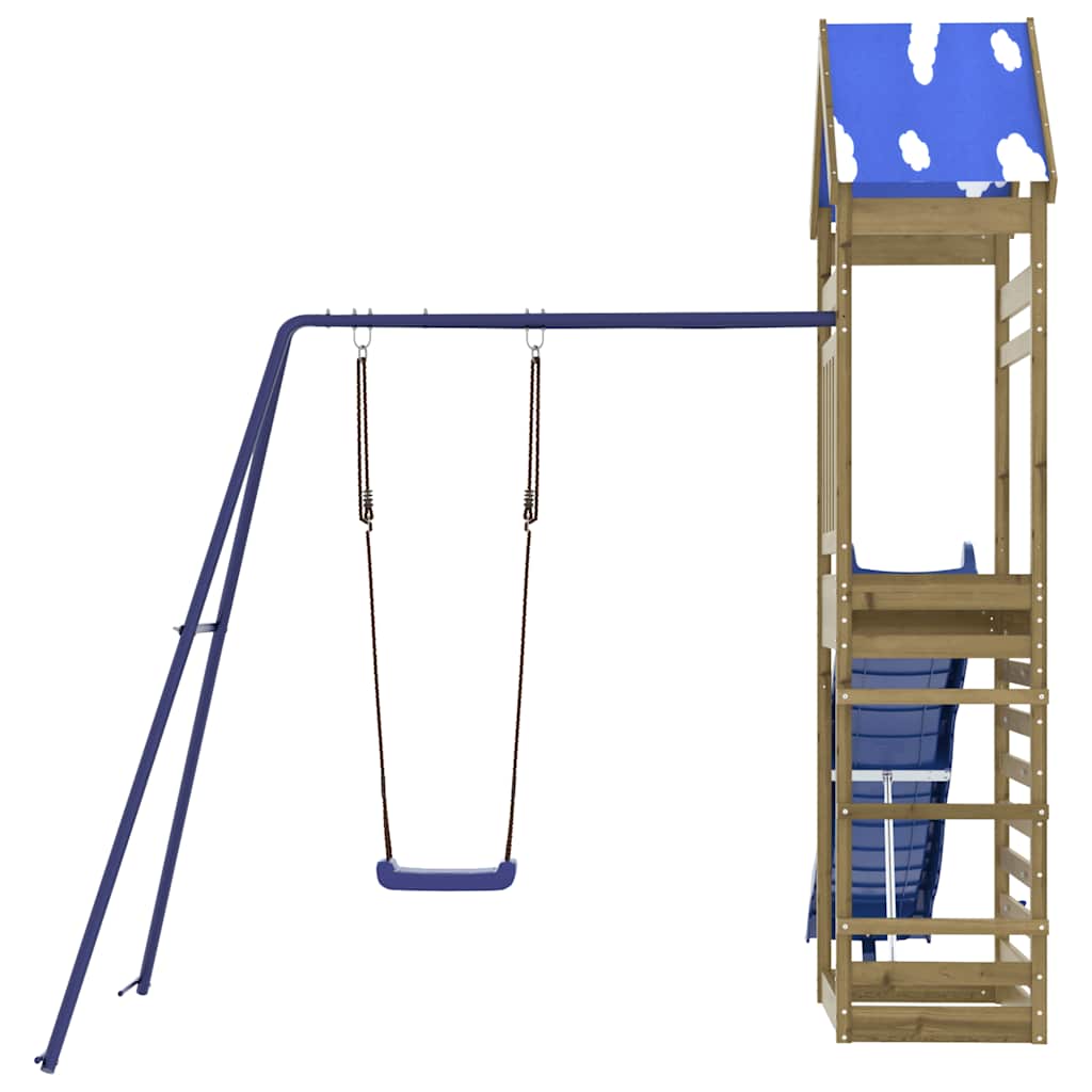vidaXL Outdoor Playset Impregnated Wood Pine - Brown - 33413