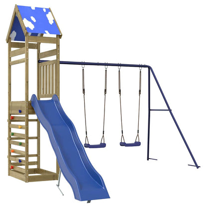 vidaXL Outdoor Playset Impregnated Wood Pine - Brown - 33417