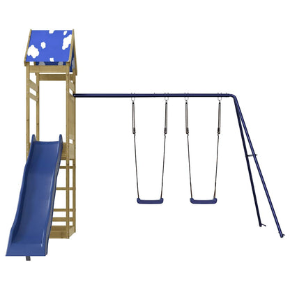 vidaXL Outdoor Playset Impregnated Wood Pine - Brown - 33417