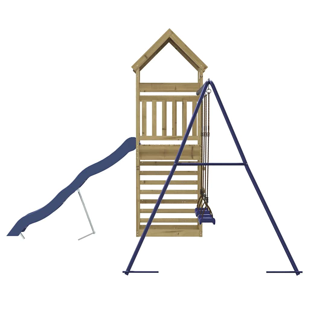 vidaXL Outdoor Playset Impregnated Wood Pine - Brown - 33417