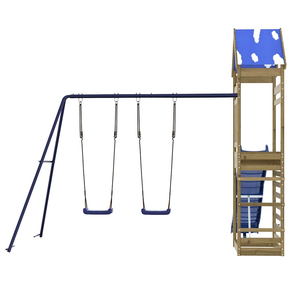 vidaXL Outdoor Playset Impregnated Wood Pine - Brown - 33417