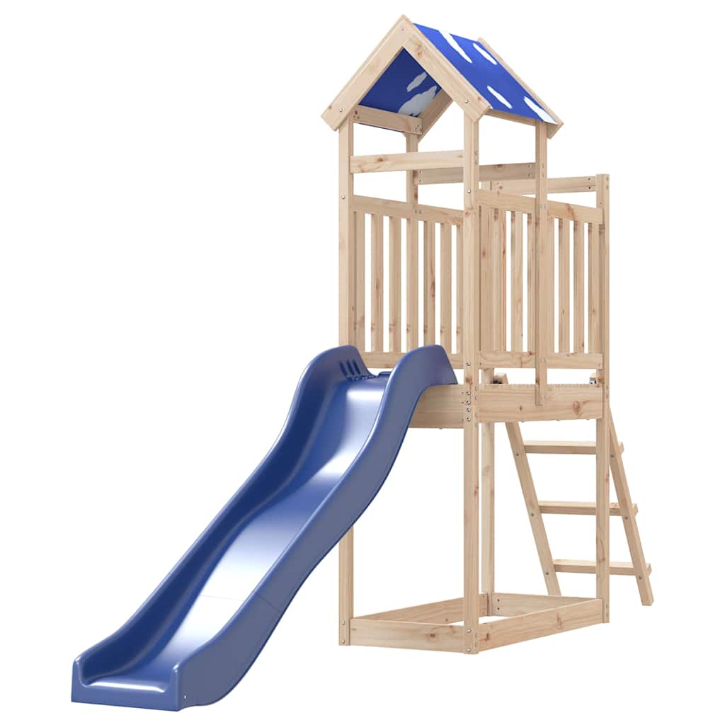 vidaXL Outdoor Playset Solid Wood Pine - Brown - 33430