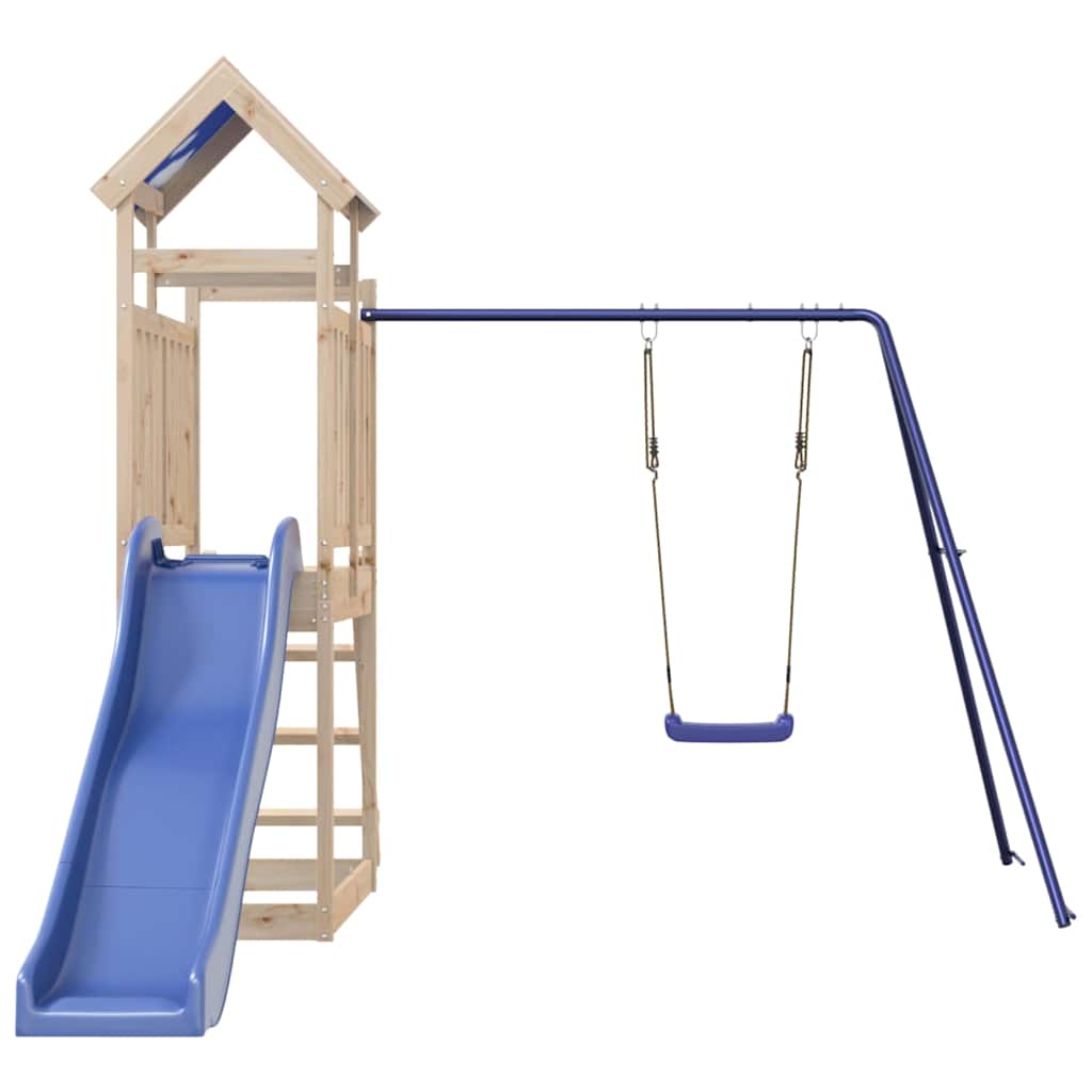 vidaXL Outdoor Playset Solid Wood Pine - Brown - 33449