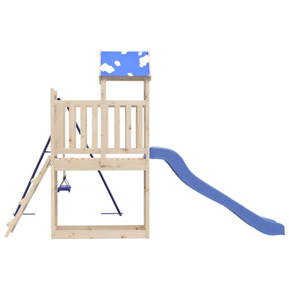 vidaXL Outdoor Playset Solid Wood Pine - Brown - 33449