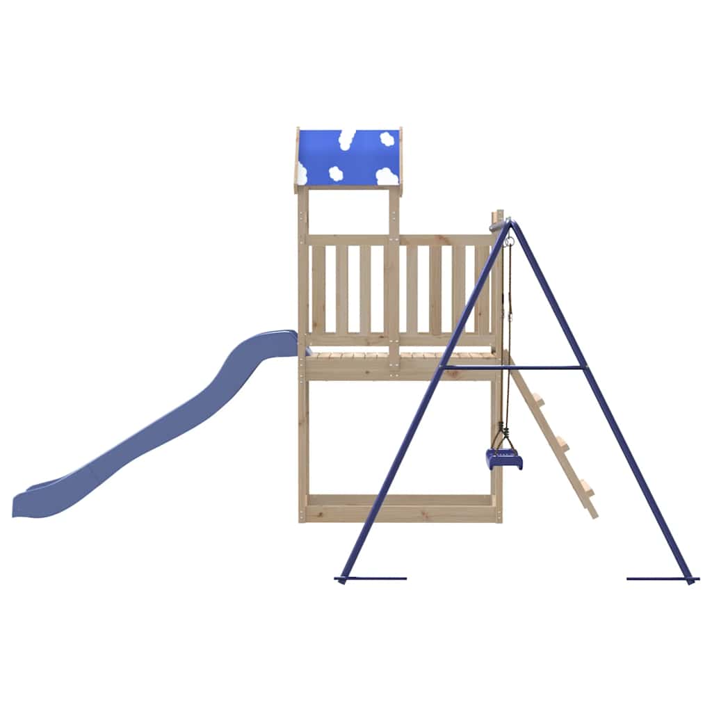 vidaXL Outdoor Playset Solid Wood Pine - Brown - 33449