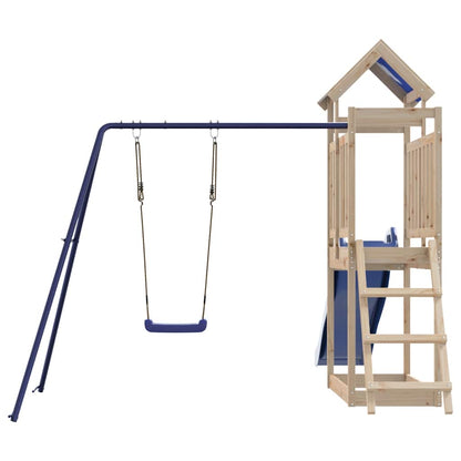 vidaXL Outdoor Playset Solid Wood Pine - Brown - 33449