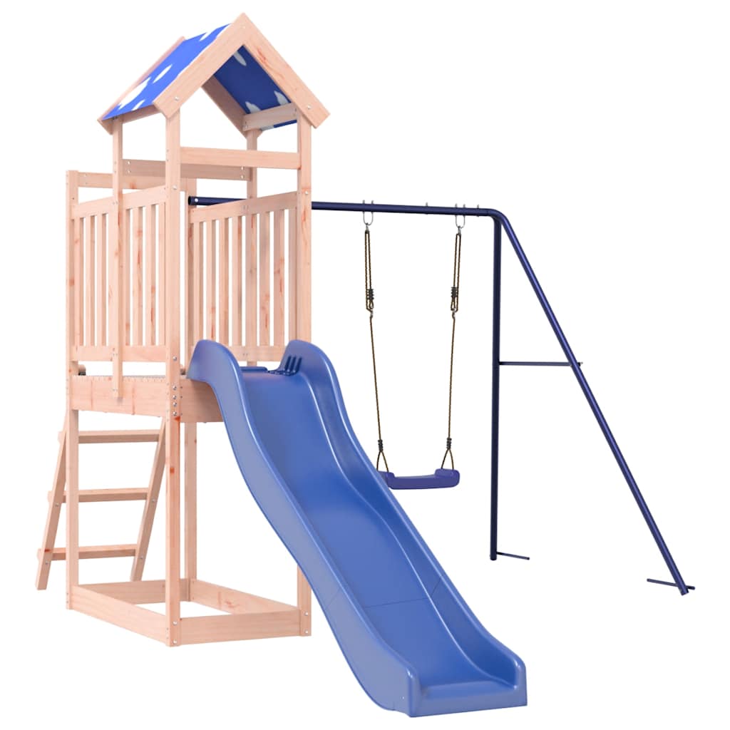 vidaXL Outdoor Playset Solid Wood Douglas - Brown - 33462