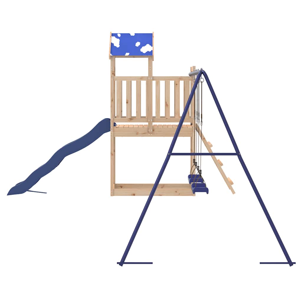 vidaXL Outdoor Playset Solid Wood Pine - Brown - 33463