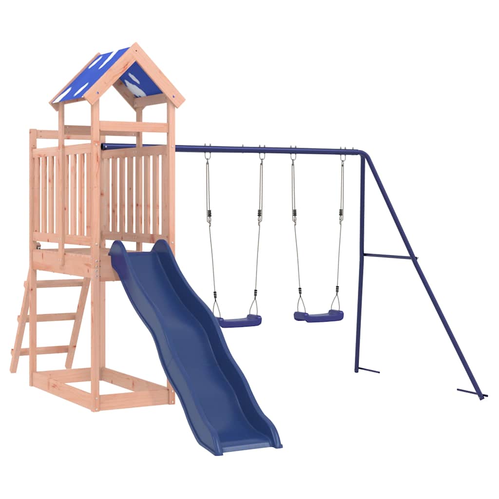 vidaXL Outdoor Playset Solid Wood Douglas - Brown - 33474