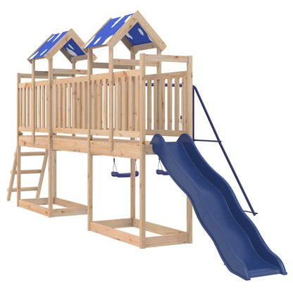 vidaXL Outdoor Playset Solid Wood Pine - Brown - 33481