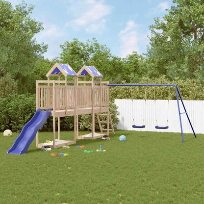vidaXL Outdoor Playset Solid Wood Pine - Brown - 33481