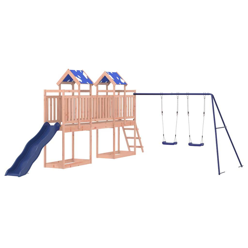vidaXL Outdoor Playset Solid Wood Douglas - Brown - 33494