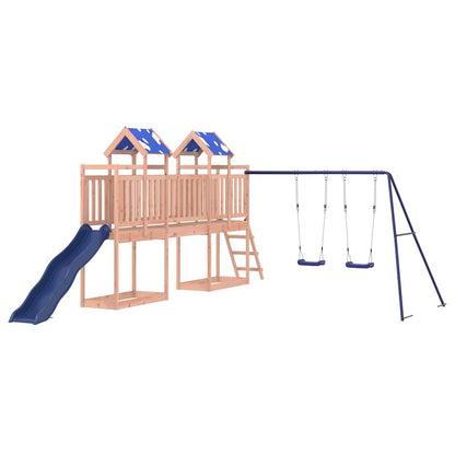 vidaXL Outdoor Playset Solid Wood Douglas - Brown - 33494