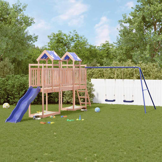 vidaXL Outdoor Playset Solid Wood Douglas - Brown - 33494