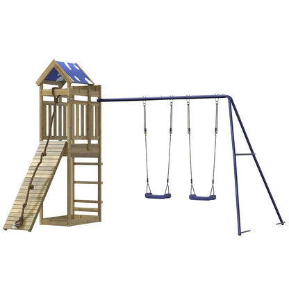 vidaXL Outdoor Playset Impregnated Wood Pine - Brown - 33525