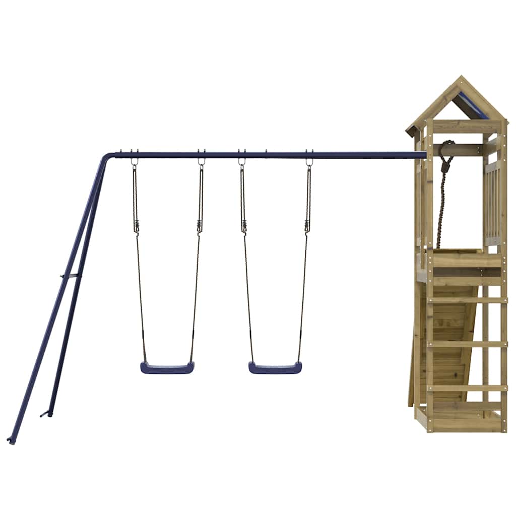 vidaXL Outdoor Playset Impregnated Wood Pine - Brown - 33525