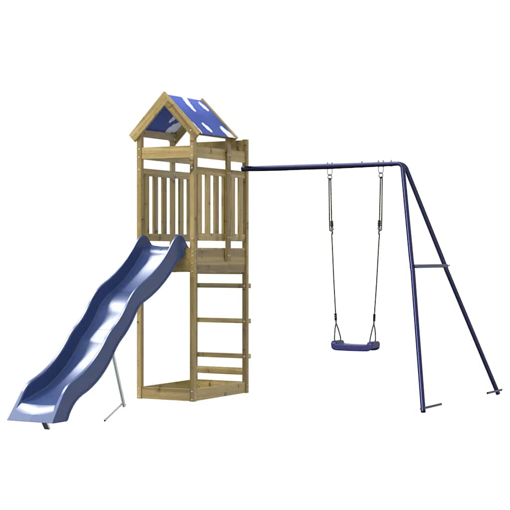 vidaXL Outdoor Playset Impregnated Wood Pine - Brown - 33526