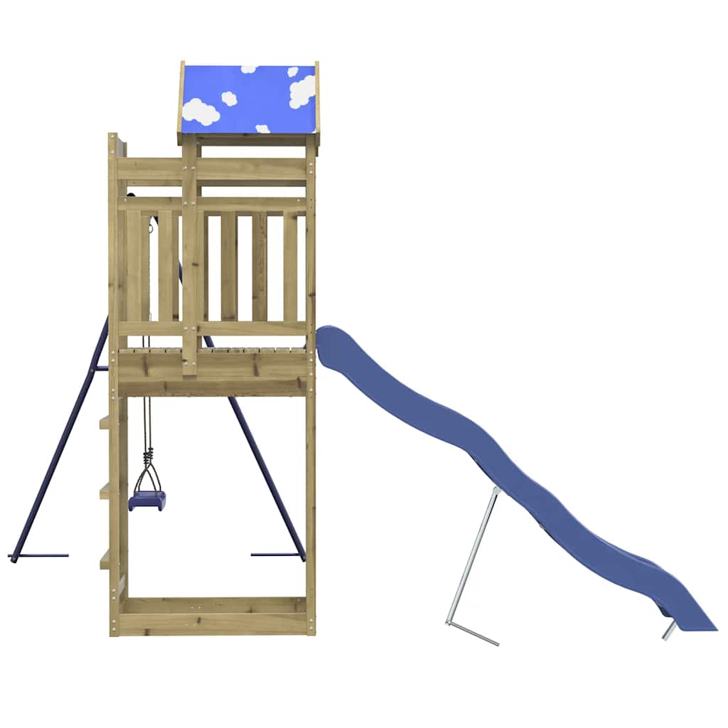 vidaXL Outdoor Playset Impregnated Wood Pine - Brown - 33526