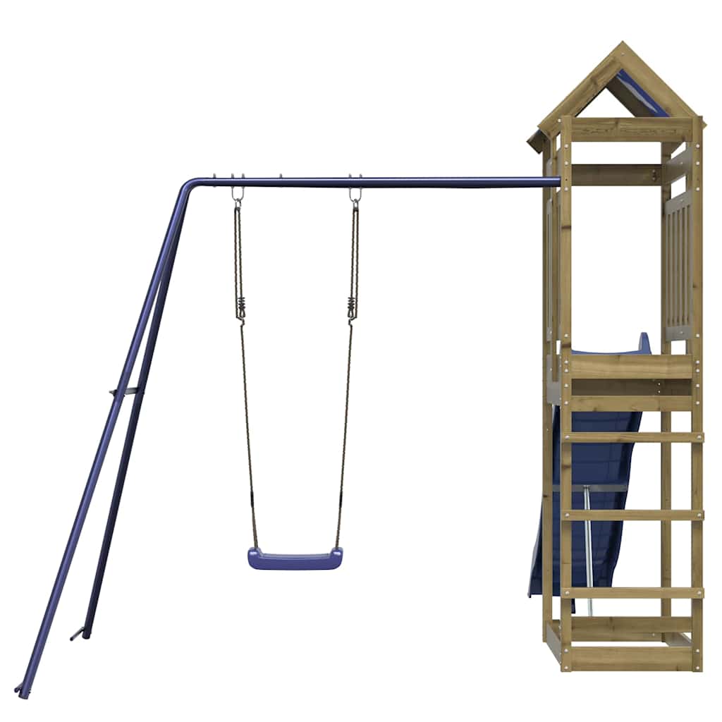 vidaXL Outdoor Playset Impregnated Wood Pine - Brown - 33526