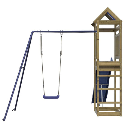 vidaXL Outdoor Playset Impregnated Wood Pine - Brown - 33526