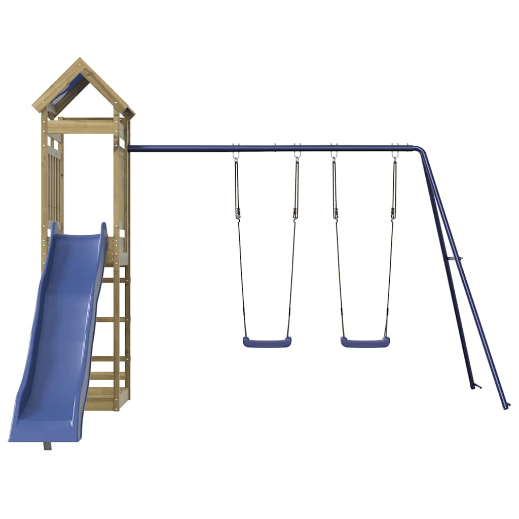 vidaXL Outdoor Playset Impregnated Wood Pine - Brown - 33527