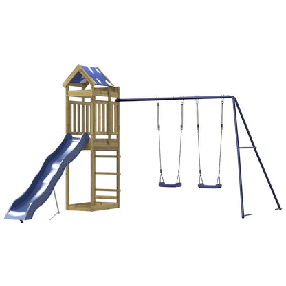 vidaXL Outdoor Playset Impregnated Wood Pine - Brown - 33527