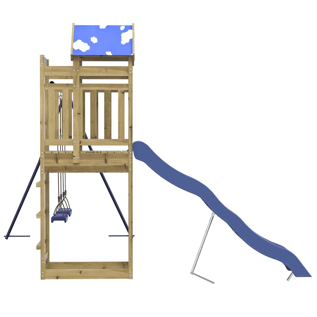 vidaXL Outdoor Playset Impregnated Wood Pine - Brown - 33527