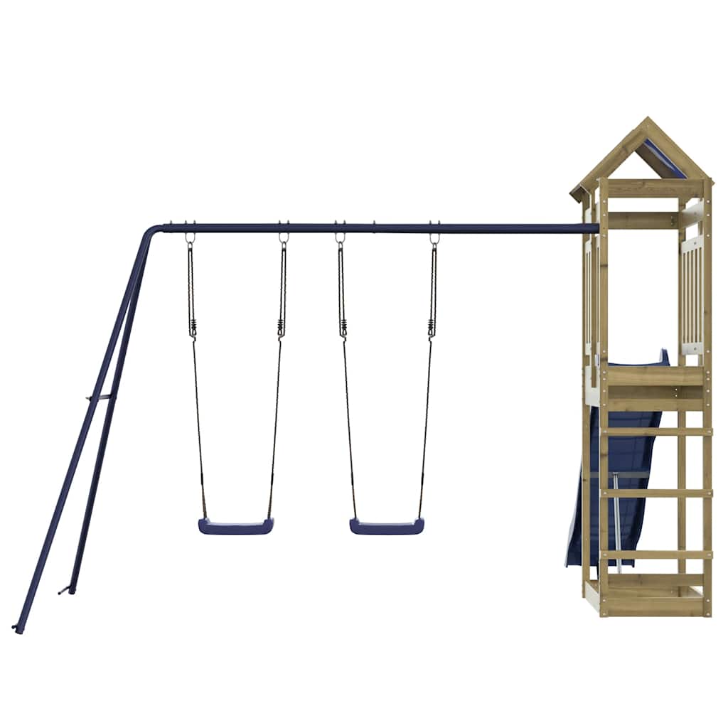 vidaXL Outdoor Playset Impregnated Wood Pine - Brown - 33527