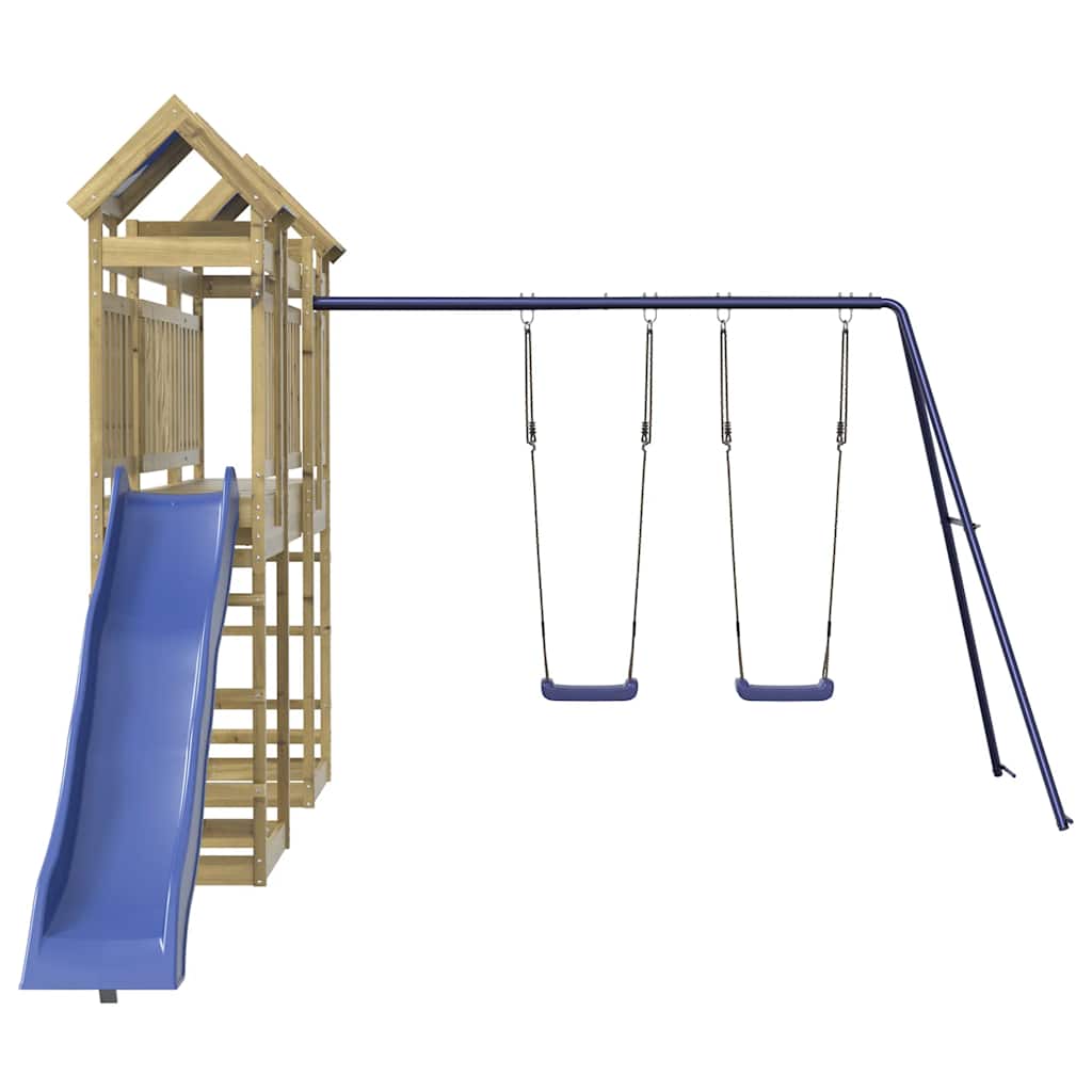 vidaXL Outdoor Playset Impregnated Wood Pine - Brown - 33528