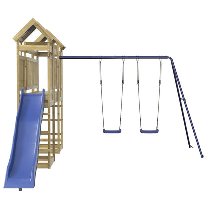 vidaXL Outdoor Playset Impregnated Wood Pine - Brown - 33528