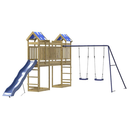 vidaXL Outdoor Playset Impregnated Wood Pine - Brown - 33528
