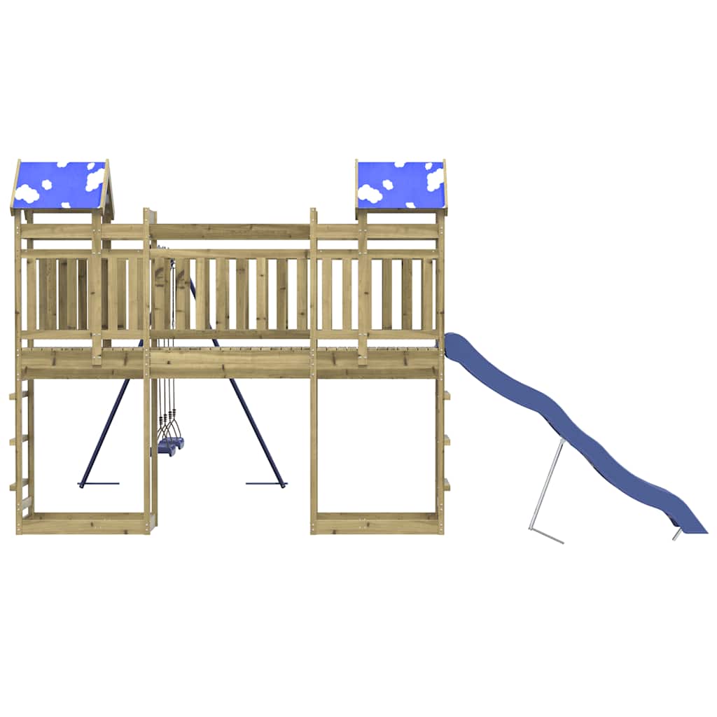 vidaXL Outdoor Playset Impregnated Wood Pine - Brown - 33528