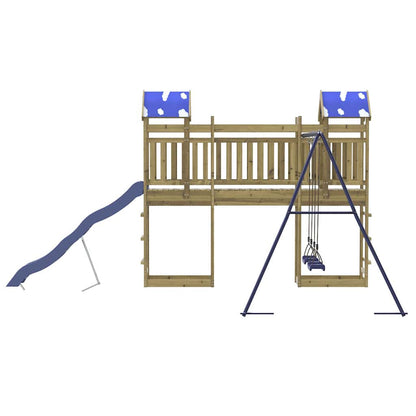 vidaXL Outdoor Playset Impregnated Wood Pine - Brown - 33528