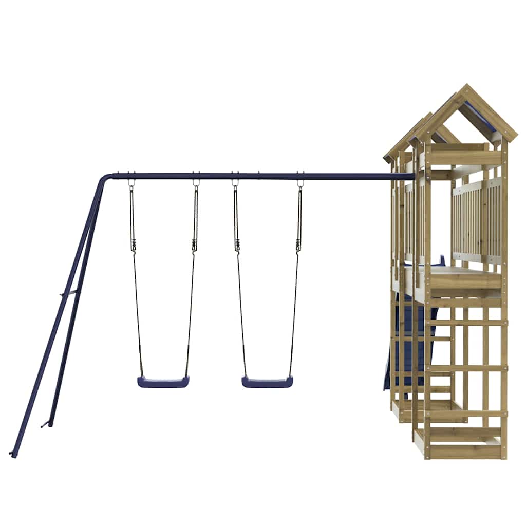 vidaXL Outdoor Playset Impregnated Wood Pine - Brown - 33528