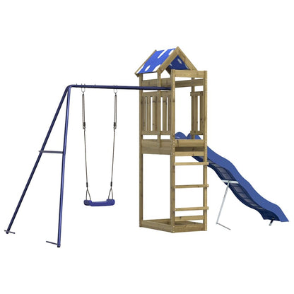 vidaXL Outdoor Playset Impregnated Wood Pine - Brown - 33537