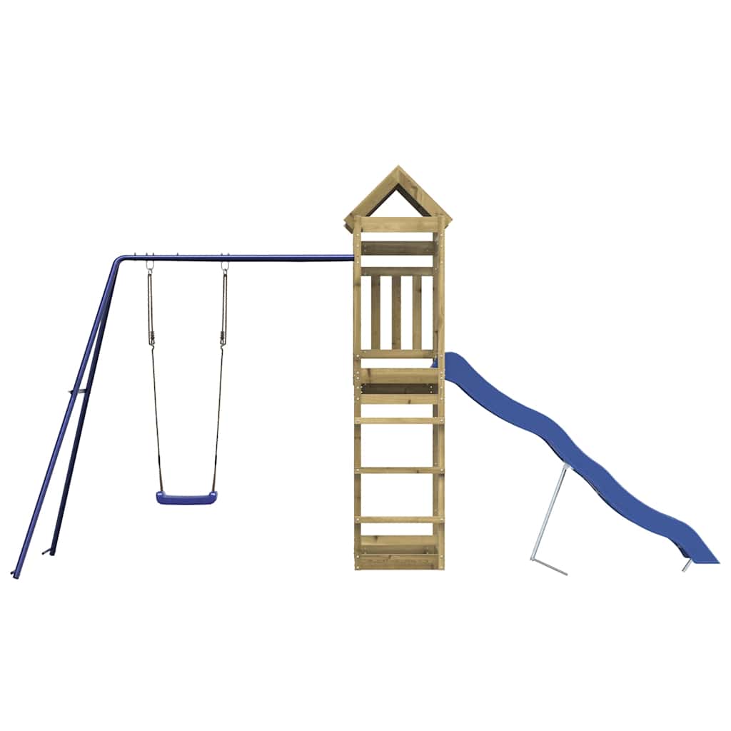 vidaXL Outdoor Playset Impregnated Wood Pine - Brown - 33537