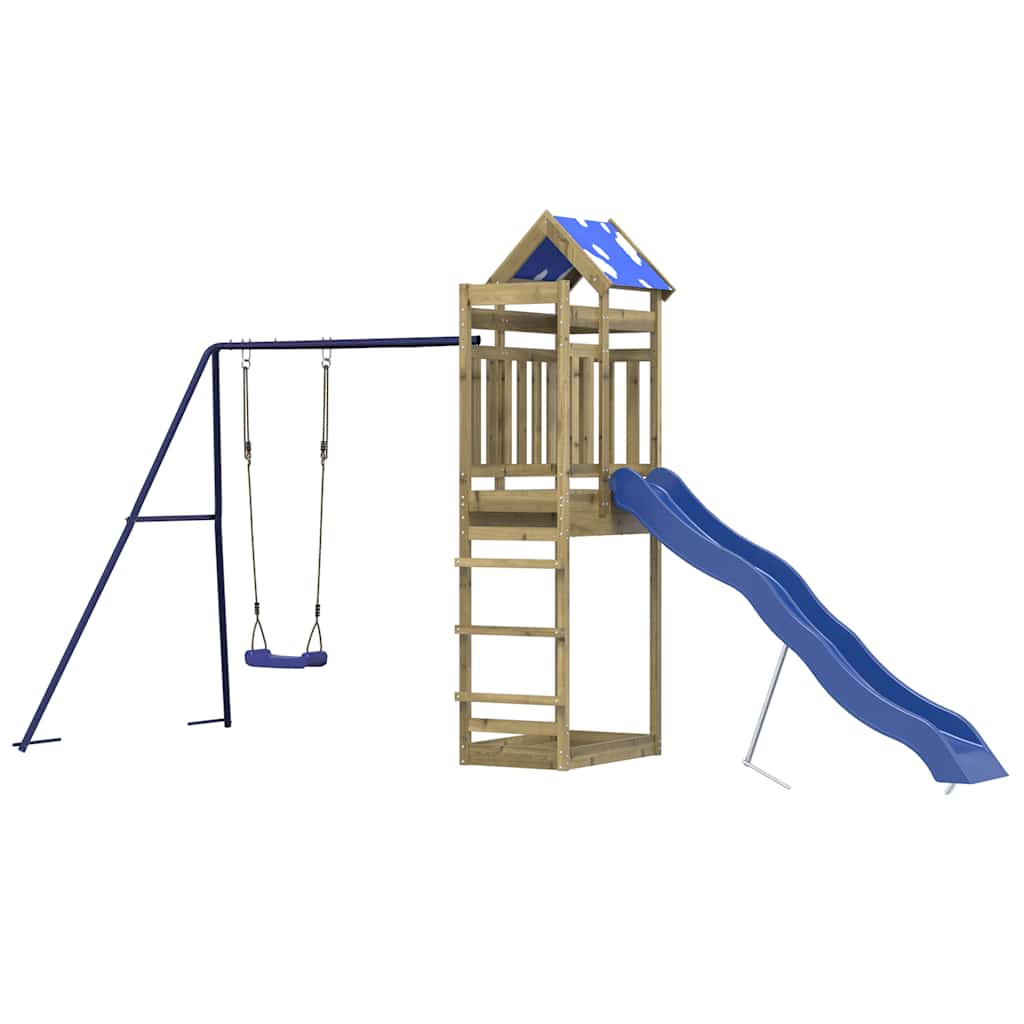 vidaXL Outdoor Playset Impregnated Wood Pine - Brown - 33537