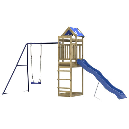 vidaXL Outdoor Playset Impregnated Wood Pine - Brown - 33537