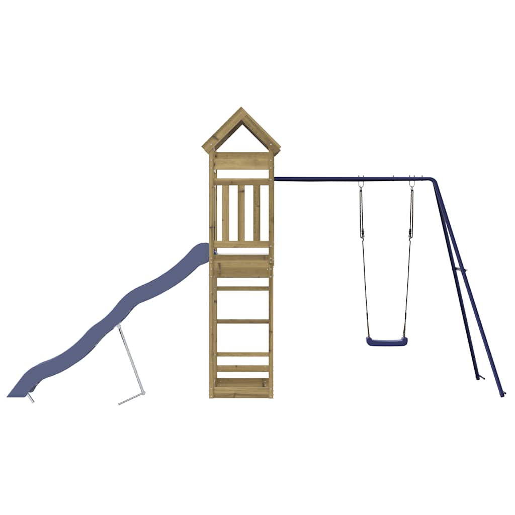 vidaXL Outdoor Playset Impregnated Wood Pine - Brown - 33537