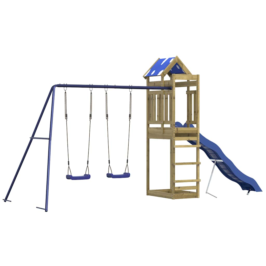 vidaXL Outdoor Playset Impregnated Wood Pine - Brown - 33538