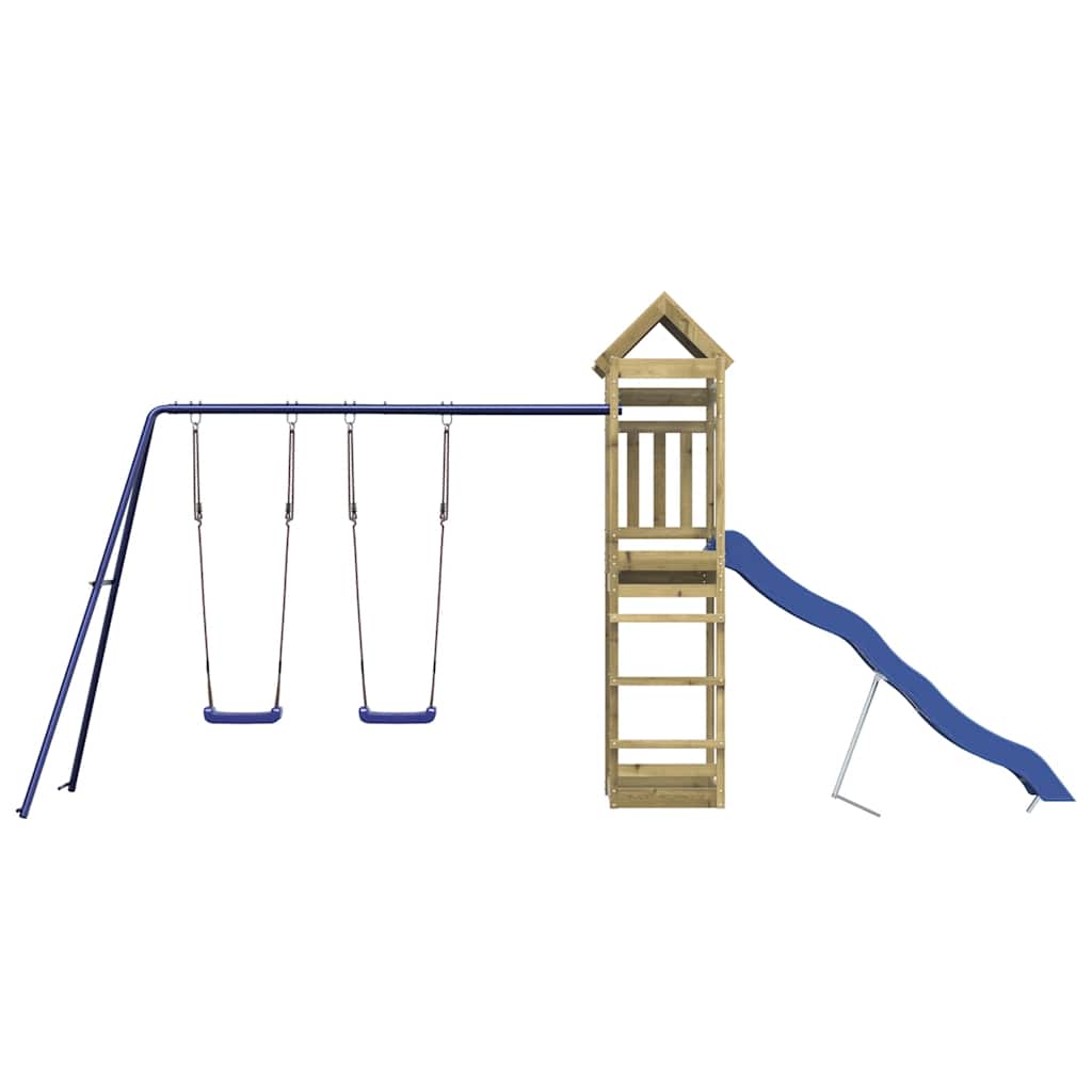 vidaXL Outdoor Playset Impregnated Wood Pine - Brown - 33538