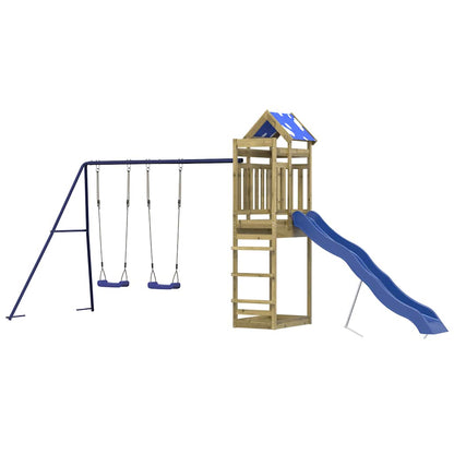 vidaXL Outdoor Playset Impregnated Wood Pine - Brown - 33538
