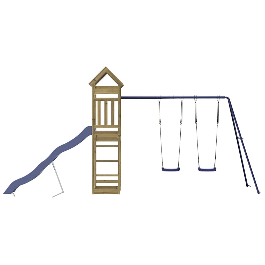 vidaXL Outdoor Playset Impregnated Wood Pine - Brown - 33538